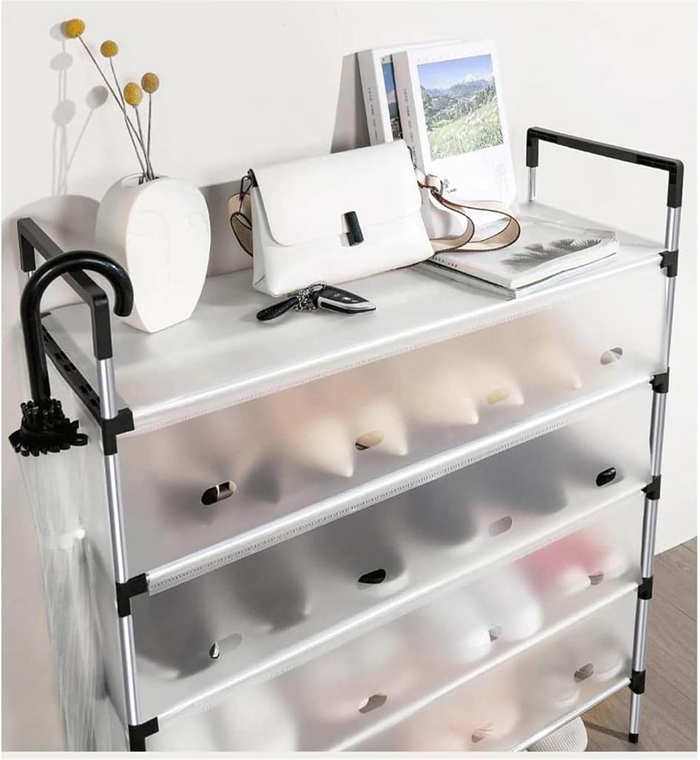 Heavy-Duty Multi-Layer Shoe Cabinet Organizer