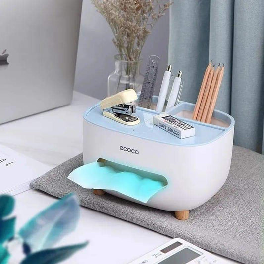 Ecoco Tissue Box With Storage Holder