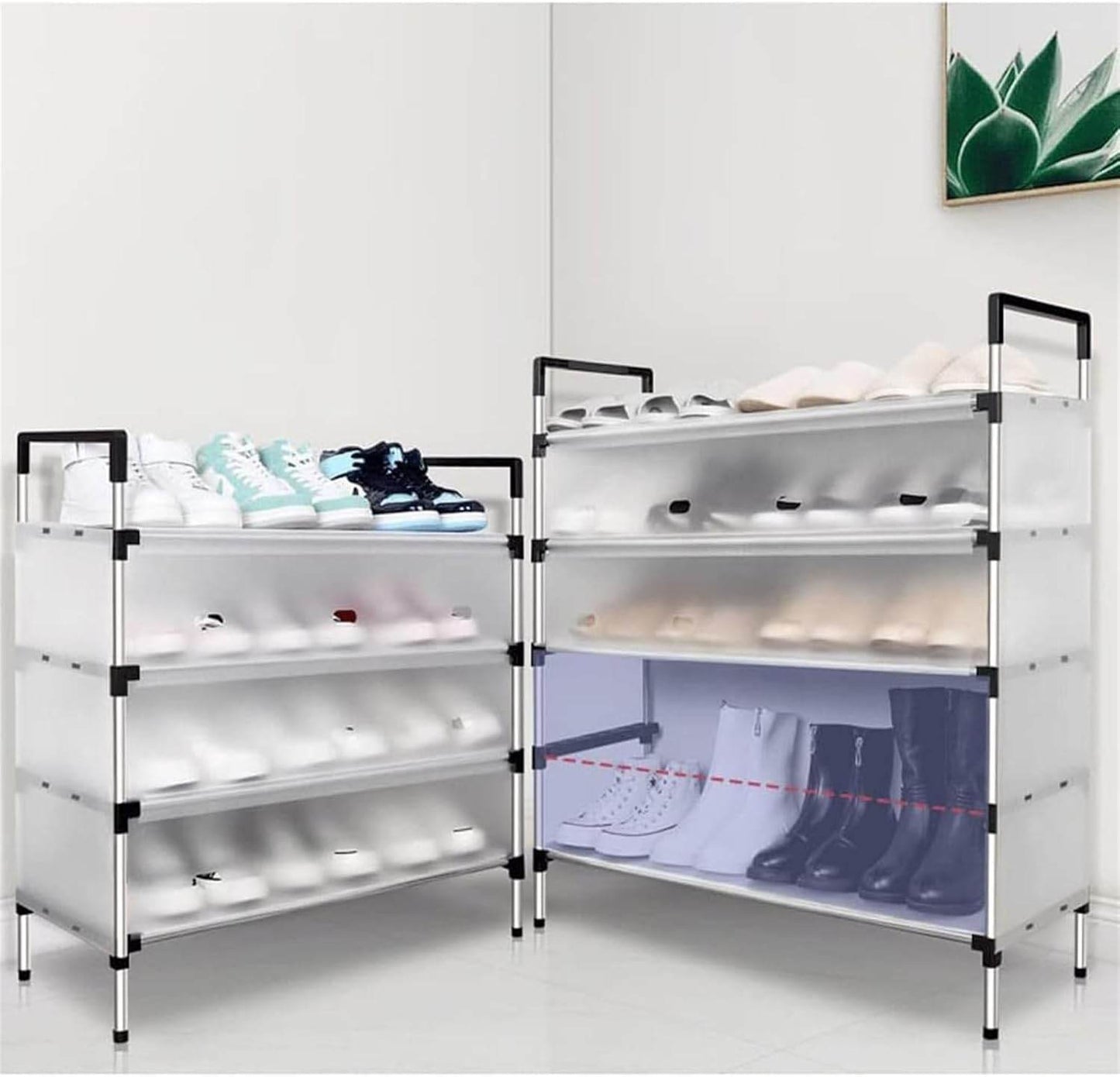 Heavy-Duty Multi-Layer Shoe Cabinet Organizer