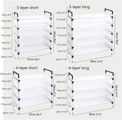 Heavy-Duty Multi-Layer Shoe Cabinet Organizer