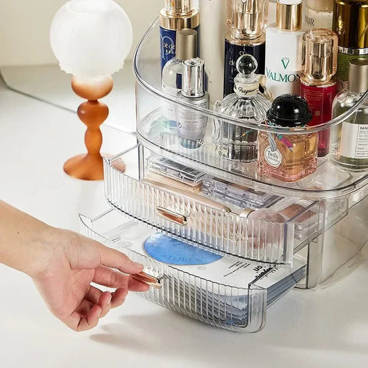 Clear Desktop Organizer For Makeup & Accessories