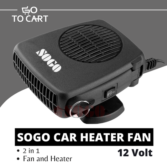 Sogo Car Heater with Anti fog 12V - 200W